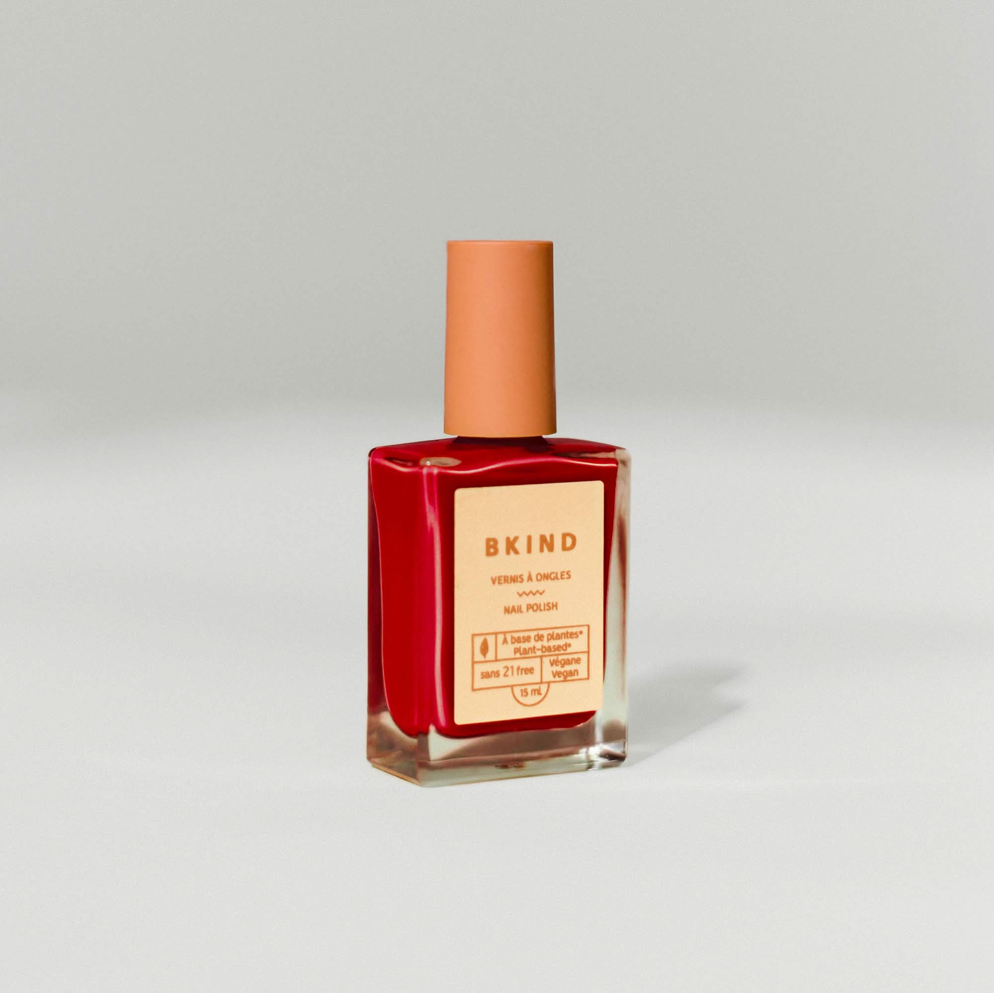 BKIND - Vernis à ongles végétalien et sans 21 ans - Lady in Red by BKIND
