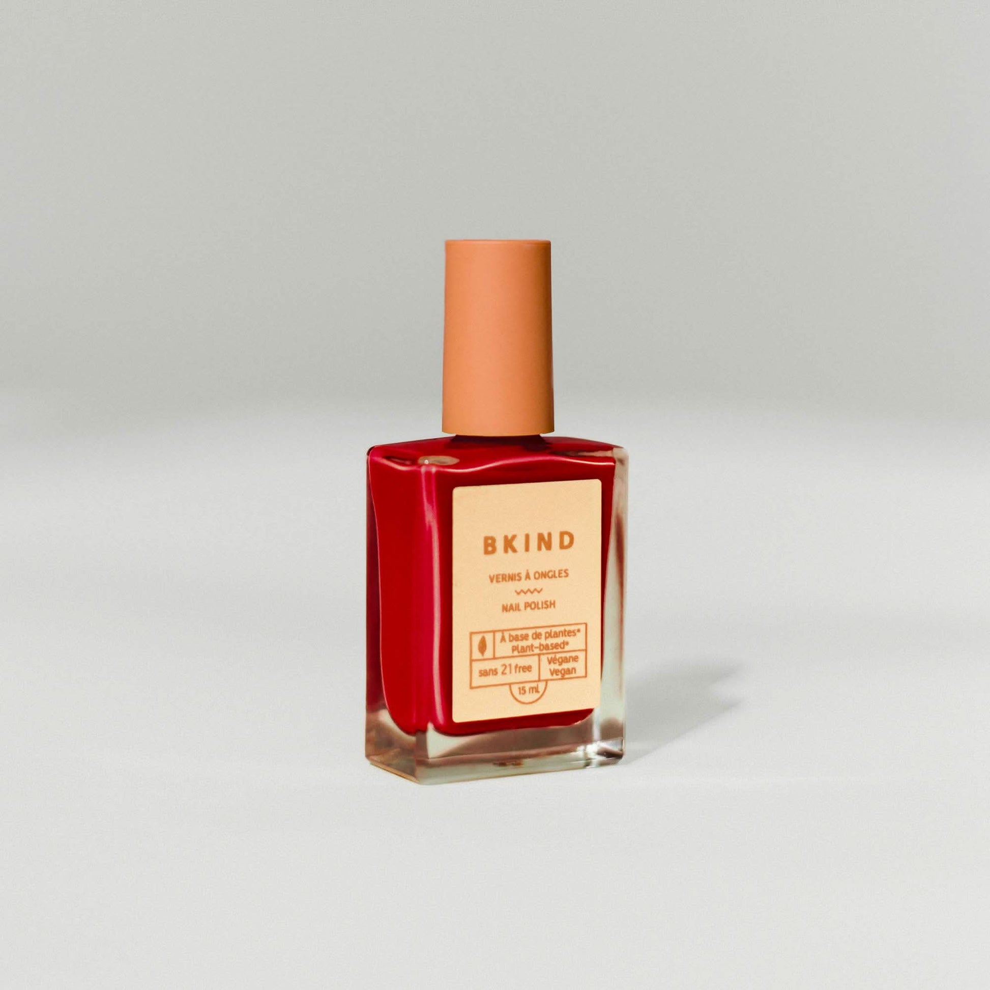 BKIND - Vernis à ongles végétalien et sans 21 ans - Lady in Red by BKIND