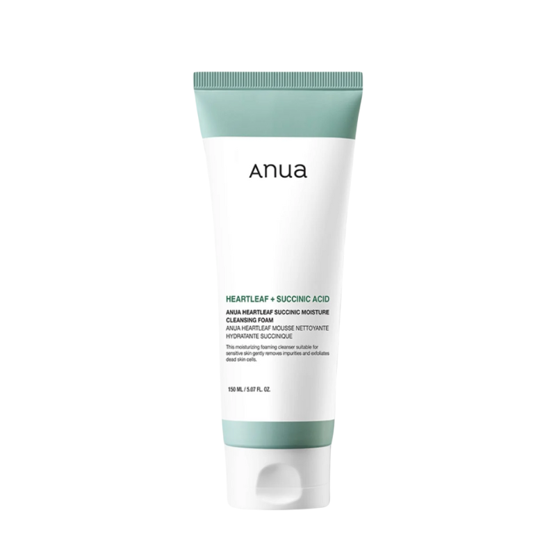 Anua Heartleaf Succinic Moisture Cleansing Foam 150ml-0