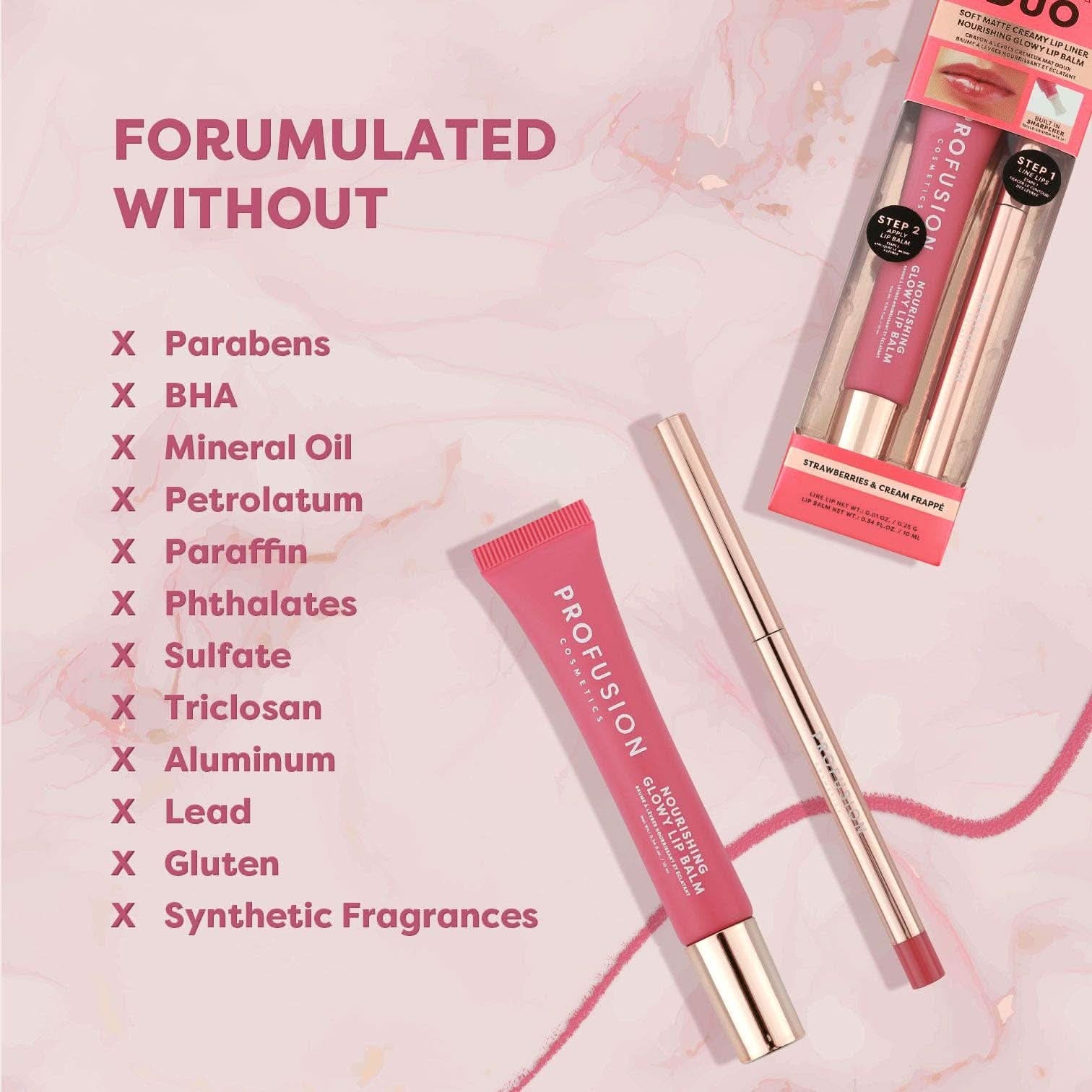 CaféLuxe Soin Lèvres - Duo Crayon Mat Et Baume Nourrissant by Profusion Cosmetics