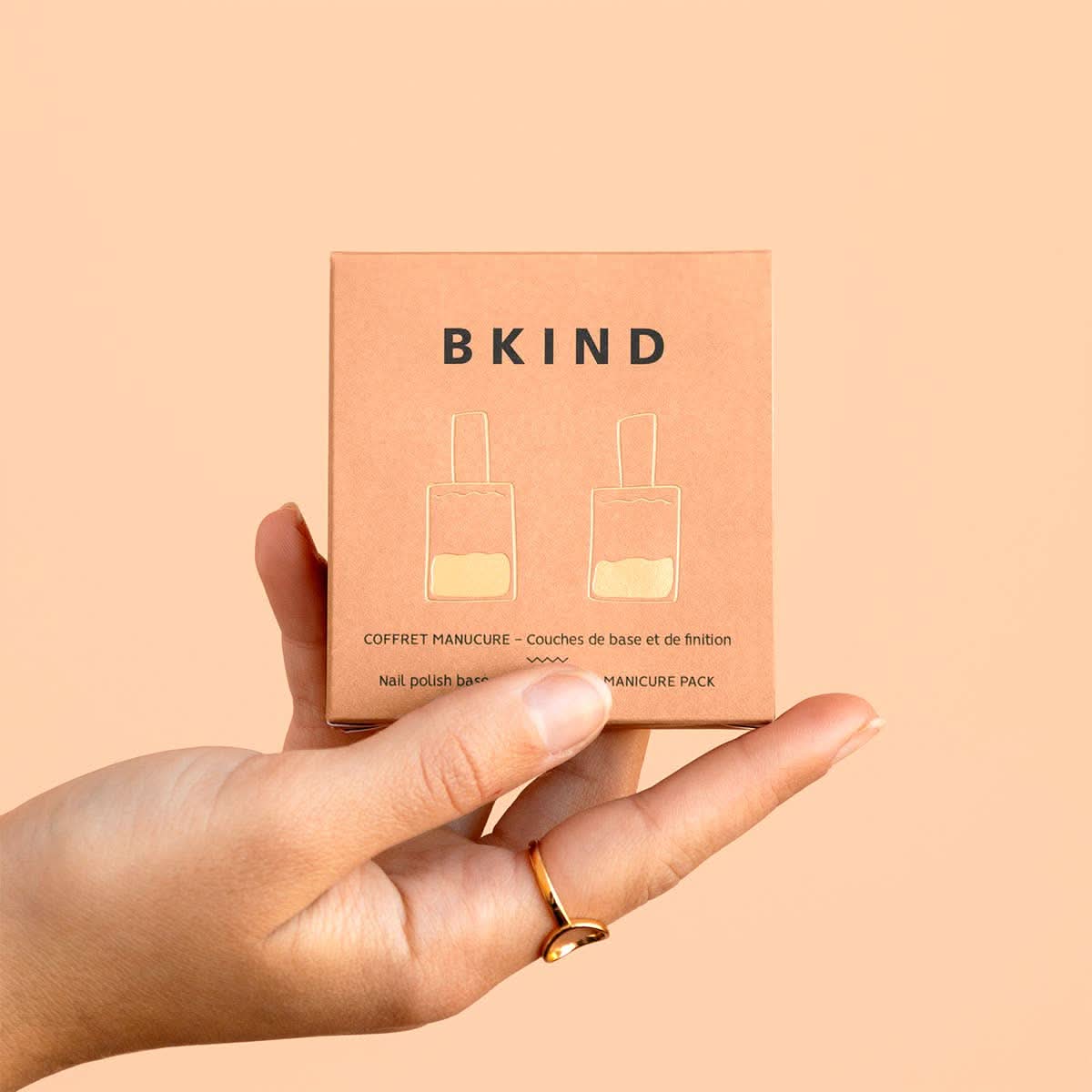 BKIND - Pack de manucure - Duo de vernis à ongles - Couches de base et de finition by BKIND