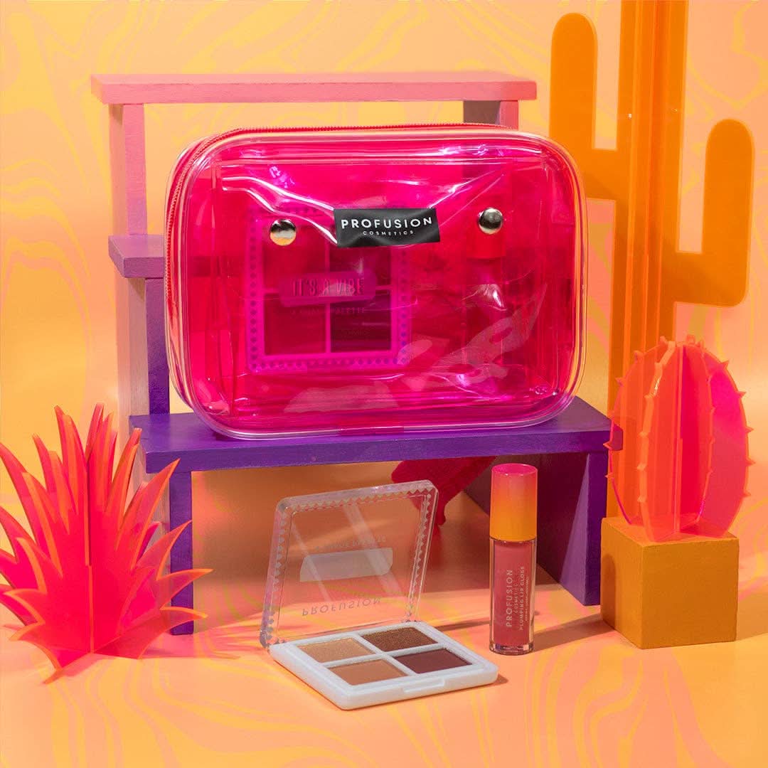Its A Vibe Ensemble Cosmétiques Et Sac - Plumping 3 Pièces by Profusion Cosmetics