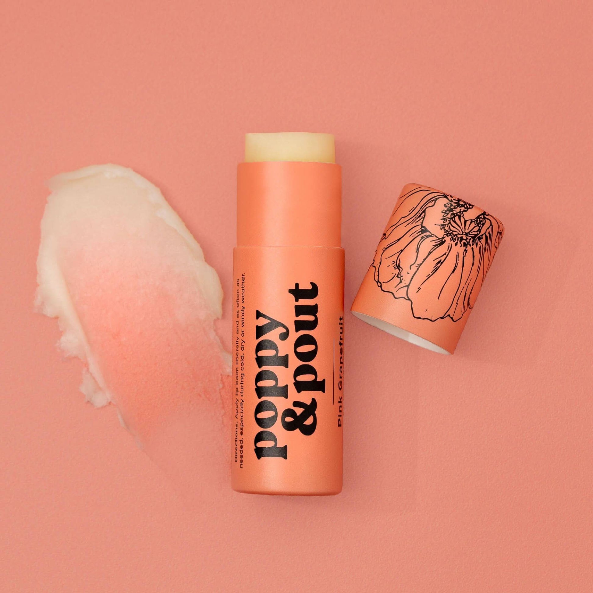 Poppy Pout Baume à Lèvres - Pamplemousse Rose Hydratant by Poppy & Pout