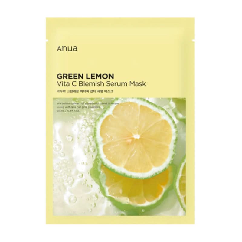 Anua Green Lemon Vita C Blemish Serum Mask 25ml - 1 PC-0