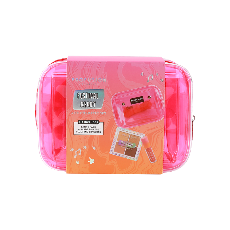 Its A Vibe Ensemble Cosmétiques Et Sac - Plumping 3 Pièces by Profusion Cosmetics