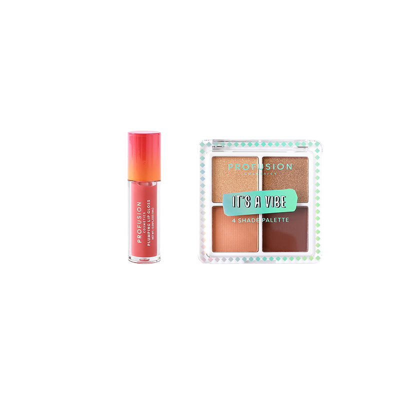 Its A Vibe Ensemble Cosmétiques Et Sac - Plumping 3 Pièces by Profusion Cosmetics