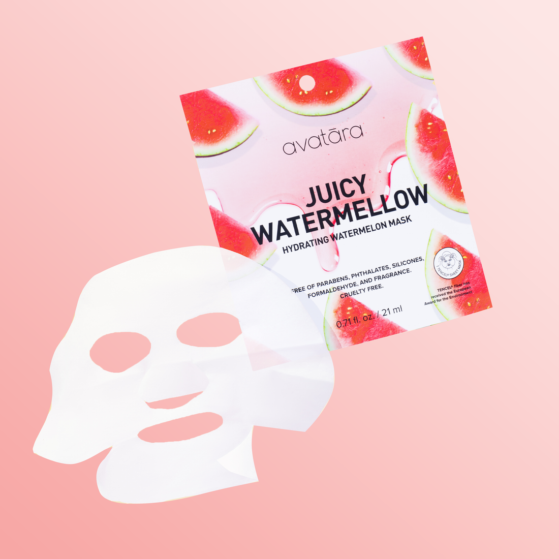Avatara - Masque hydratant en tissu à la pastèque Juicy Watermellow by Avatara