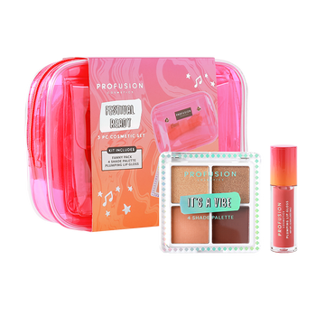 Its A Vibe Ensemble Cosmétiques Et Sac - Plumping 3 Pièces by Profusion Cosmetics