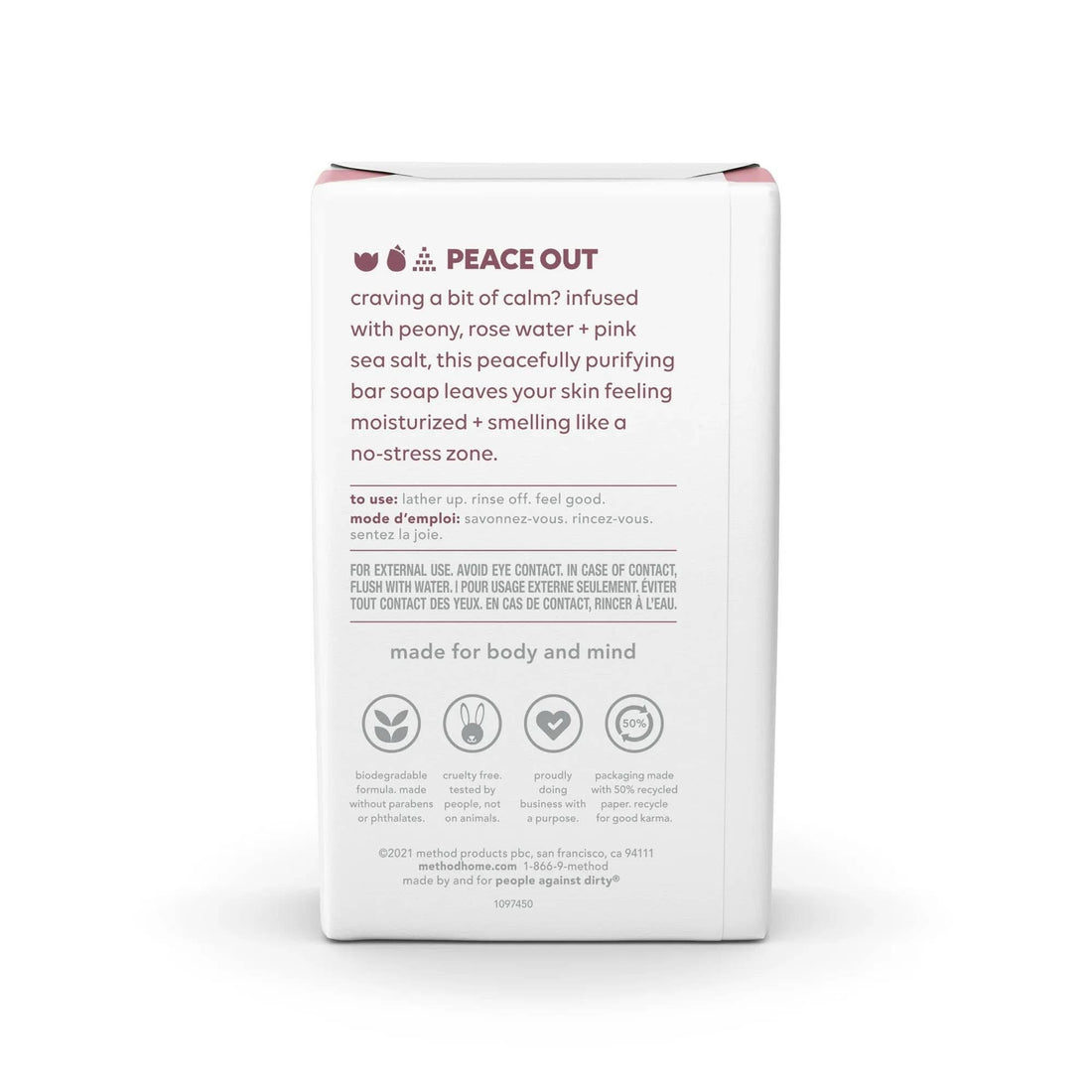 Method Savon En Barre - Pure Peace Hydratant Sans Cruauté by First Choice Buying