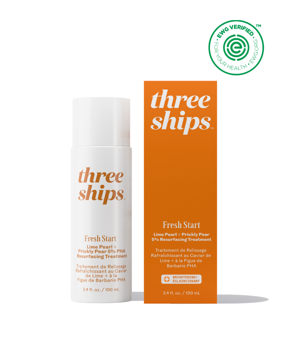 Fresh Start Resurfaçant - Lime Pearl Prickly Pear 5% PHA by Three Ships (No Duties | Ships from US/CA | USMCA Compliant)